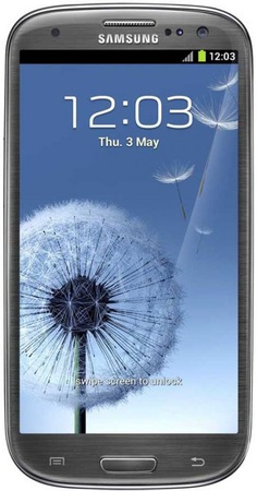 Смартфон Samsung Galaxy S3 GT-I9300 16Gb Titanium grey - Воткинск